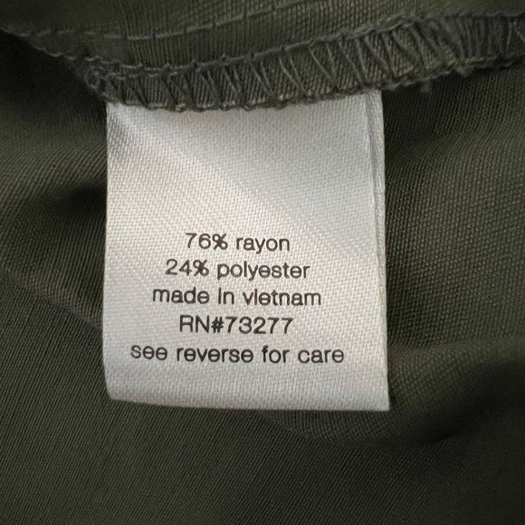 Elizabeth and James Carey Womens Paper Bag High Waist Shorts Olive Green size 10 - Picture 11 of 14